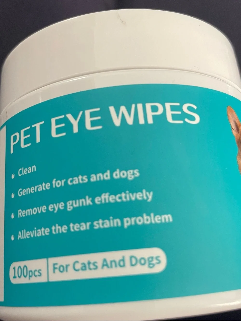 Pet eye wipes